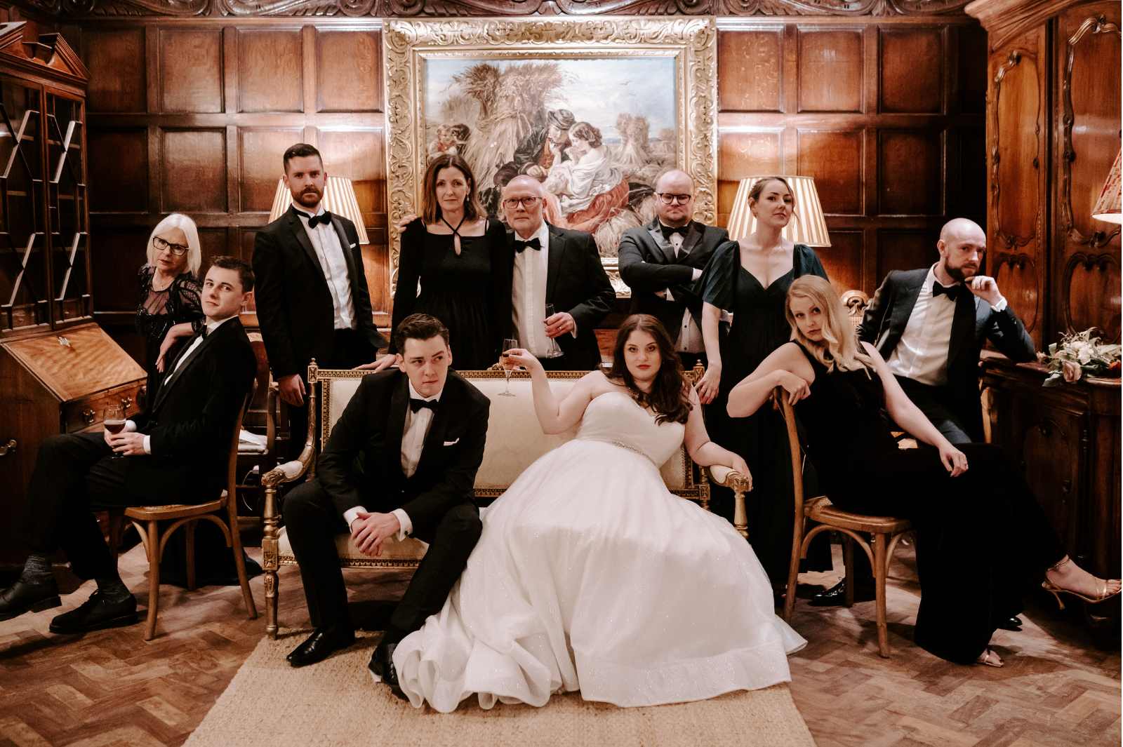 Micro wedding in the panelled room