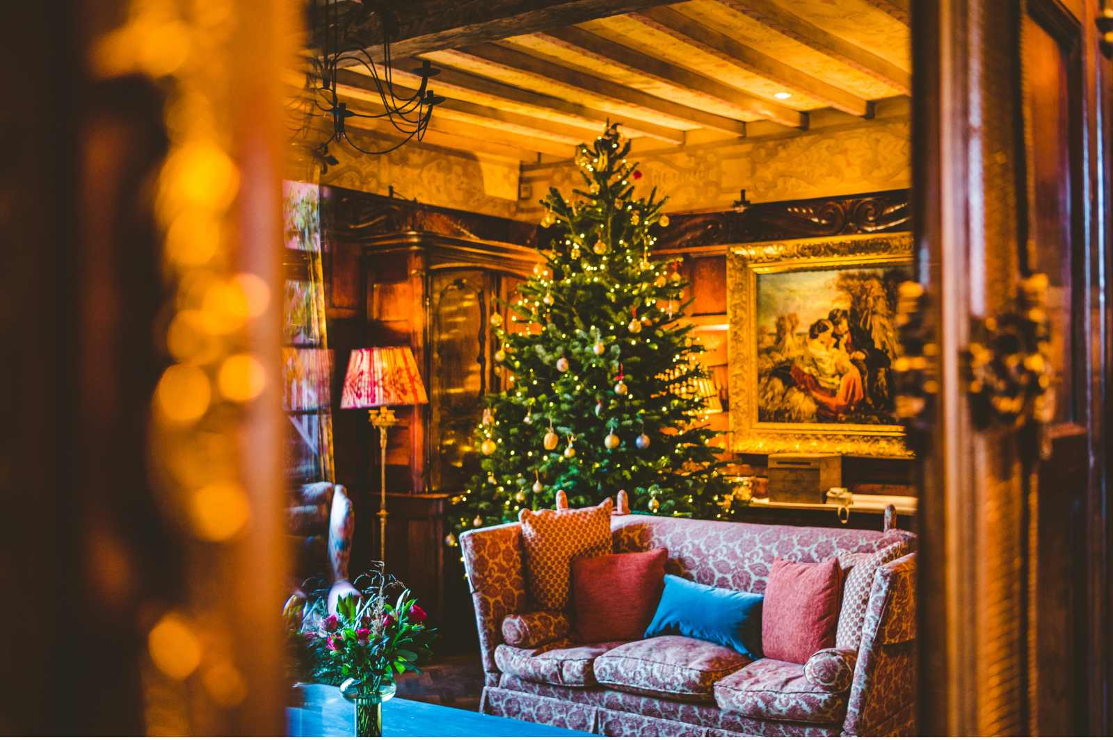Christmas in the panelled room